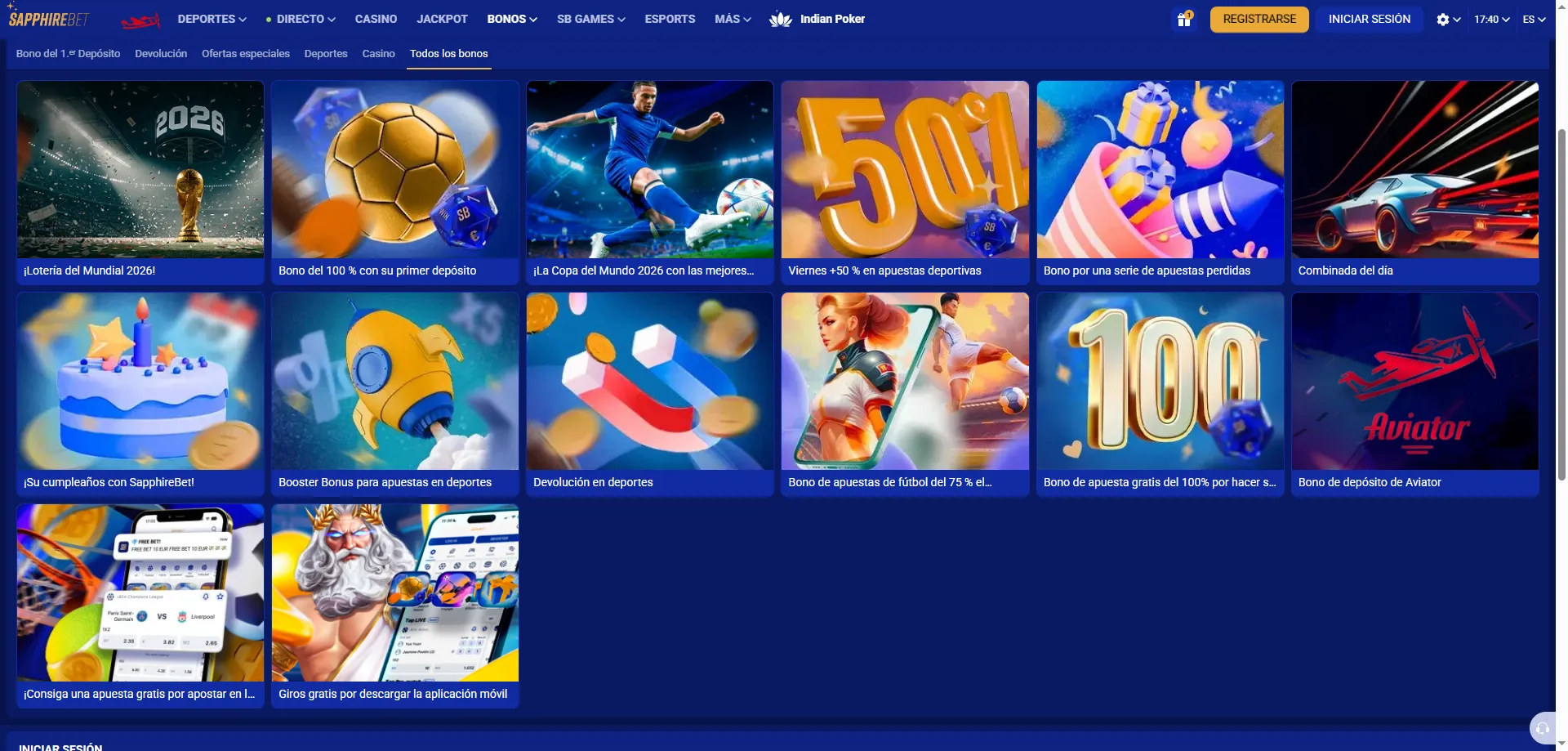 Explicación del requisito de apuesta en SapphireBet casino online Perú